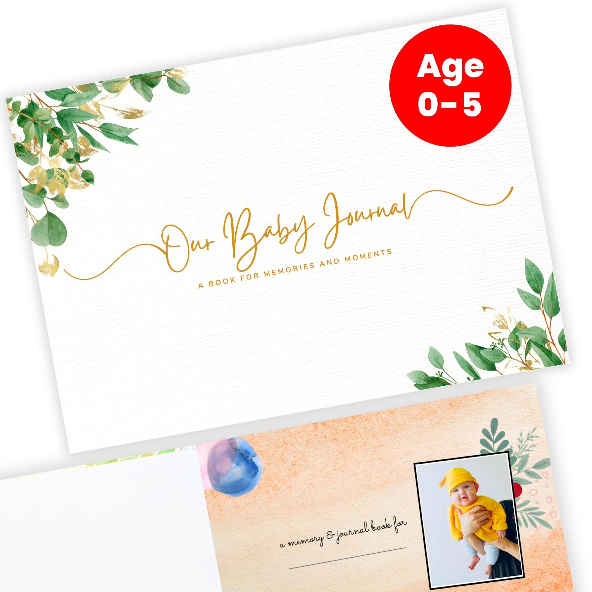 Baby Record Book (Baby Memory Book Journal) - A Premium Milestone Album for 0-5-Year Baby Girl/Boy | 98 Pages | Best Gift for Pregnancy, Shower Party, New Born & New Parents [With Pocket]