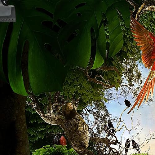 Miniatura 3 de Fondo de safari en la selva animación bosque para niños, fondo verde para fotografía, selva tropical, decoración de animales, celebración, fiesta,