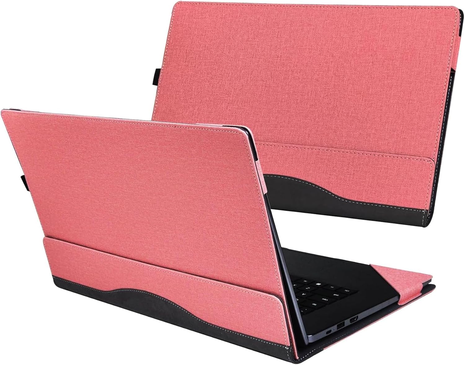 Laptop Cover Case for HP OmniBook 3 15.6 inch Laptop Next Gen AI PC 15-fn/15z-fn Sleeve,Detachable PU Leather Protective Bag Shell (Pink)