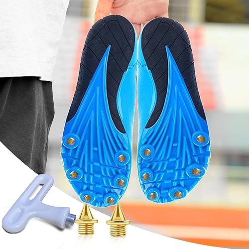 Miniatura 5 de Los picos de pista están hechos de acero y en forma de pirámide de 14 pulgadas, son un repuesto de pinchos desgastados para Sprint, Cross Country y