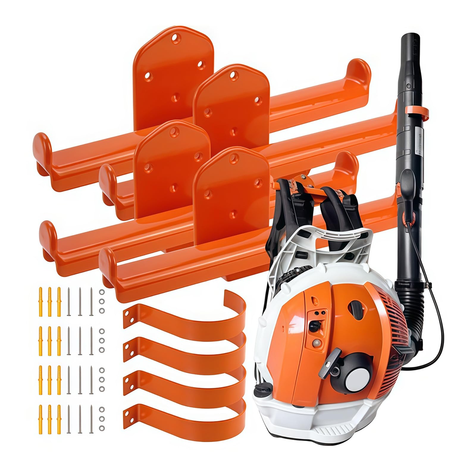 Elnwnnkc Space Saving Wall Bracket for Organizing Blowers and Sprayers in Garage or Shed Secure Hold Metal Hook
