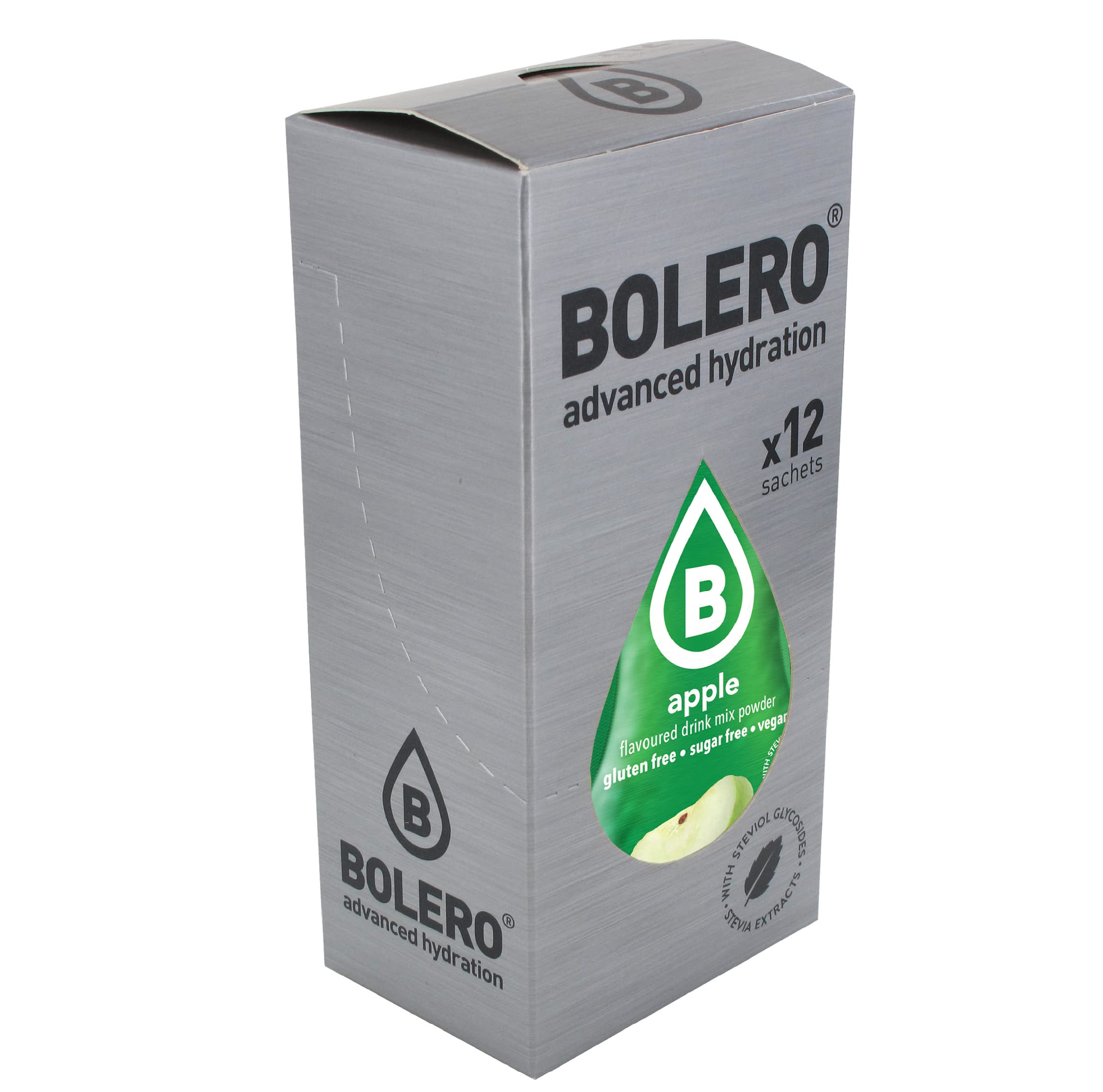 Bolero- Sugar Free Drink Mix Packets Apple Fruit Flavors | Powdered Flavored Water Packet | 36 Small Sachet On The Go Packets