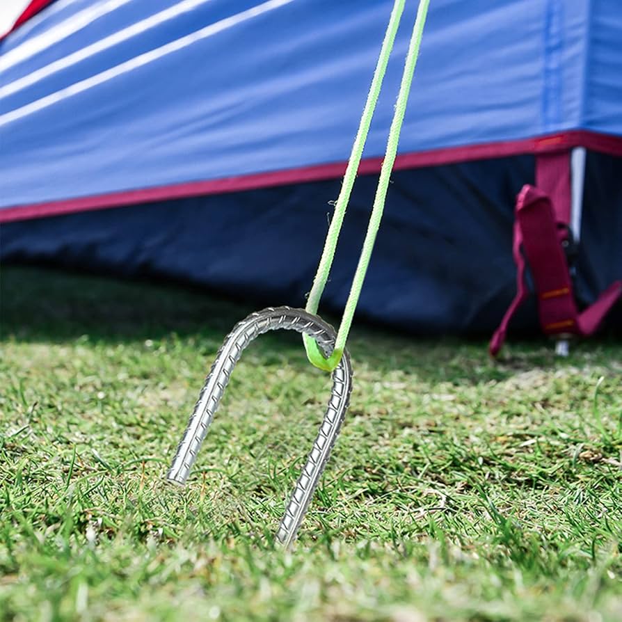 Galvanised Heavy Duty Steel Ground Stakes Marquee Tent Pegs Stakes 29cm