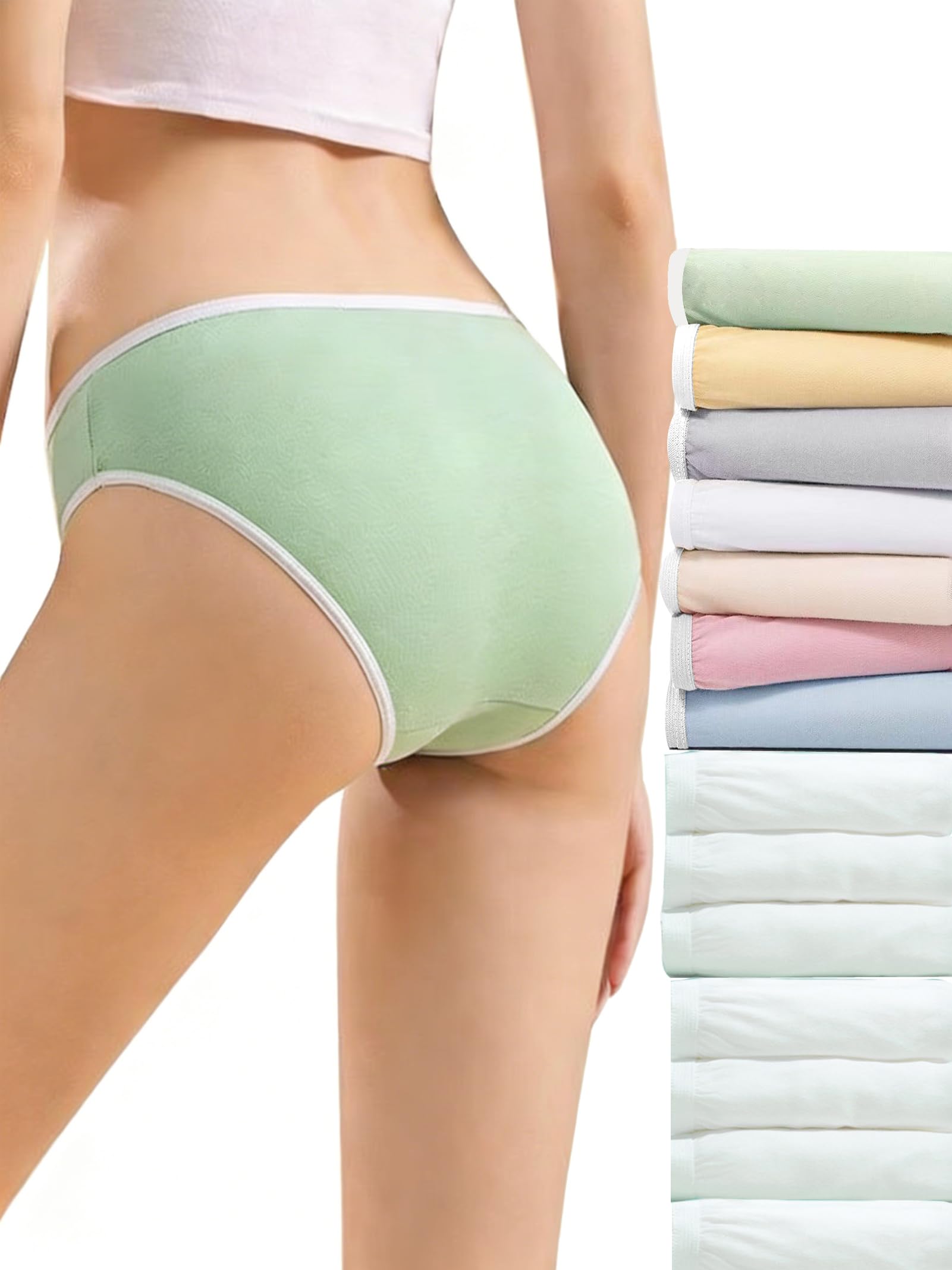 Buankoxy 14 Pcs Women's Disposable Underwear Ladies Cotton Travel Panties