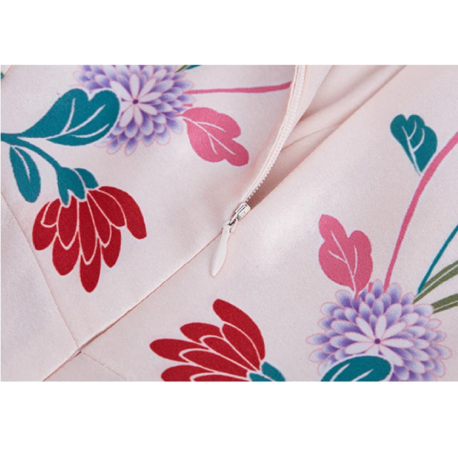 Moda para Mujer Estampado Floral Primavera Verano Una Línea Vestido Casual Oficina Señora Vestidos Retro Ropa De Moda Batas