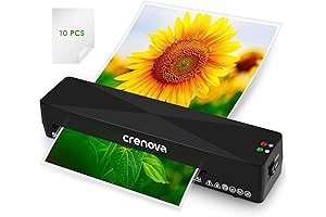Crenova A4 Laminator - Hot and Cold Laminating Machine with Fast Warm-Up Technology