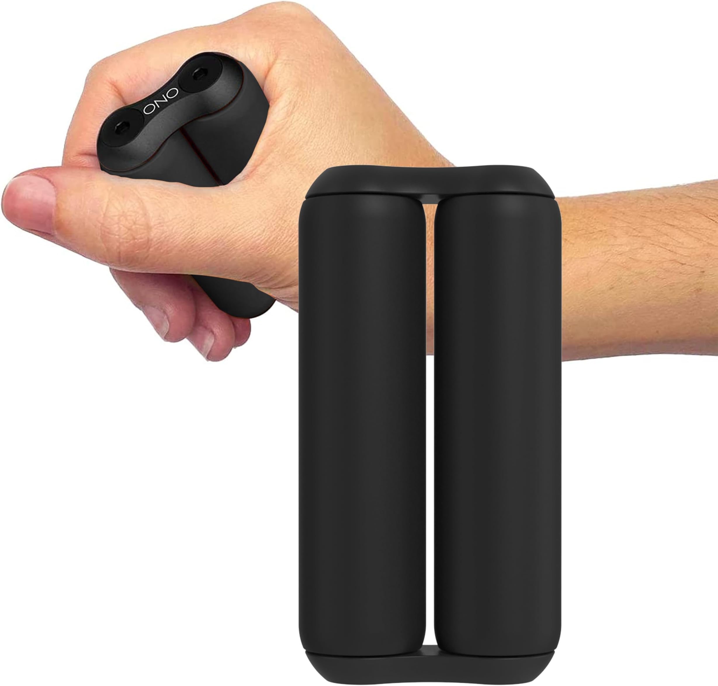 ONO Roller - Handheld Fidget Toy for Adults | Help Relieve Stress, Anxiety, Tension | Promotes Focus, Clarity | Compact, Portable Design (Black, Full Size - ABS Plastic)