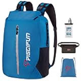 Dry Bag Waterproof, Lightweight Dry Backpack Roll-Top Sealed with Waist Pouch and Phone Case Keeps Gear Dry Inside for Kayaking, Boating 10L 20L 30L