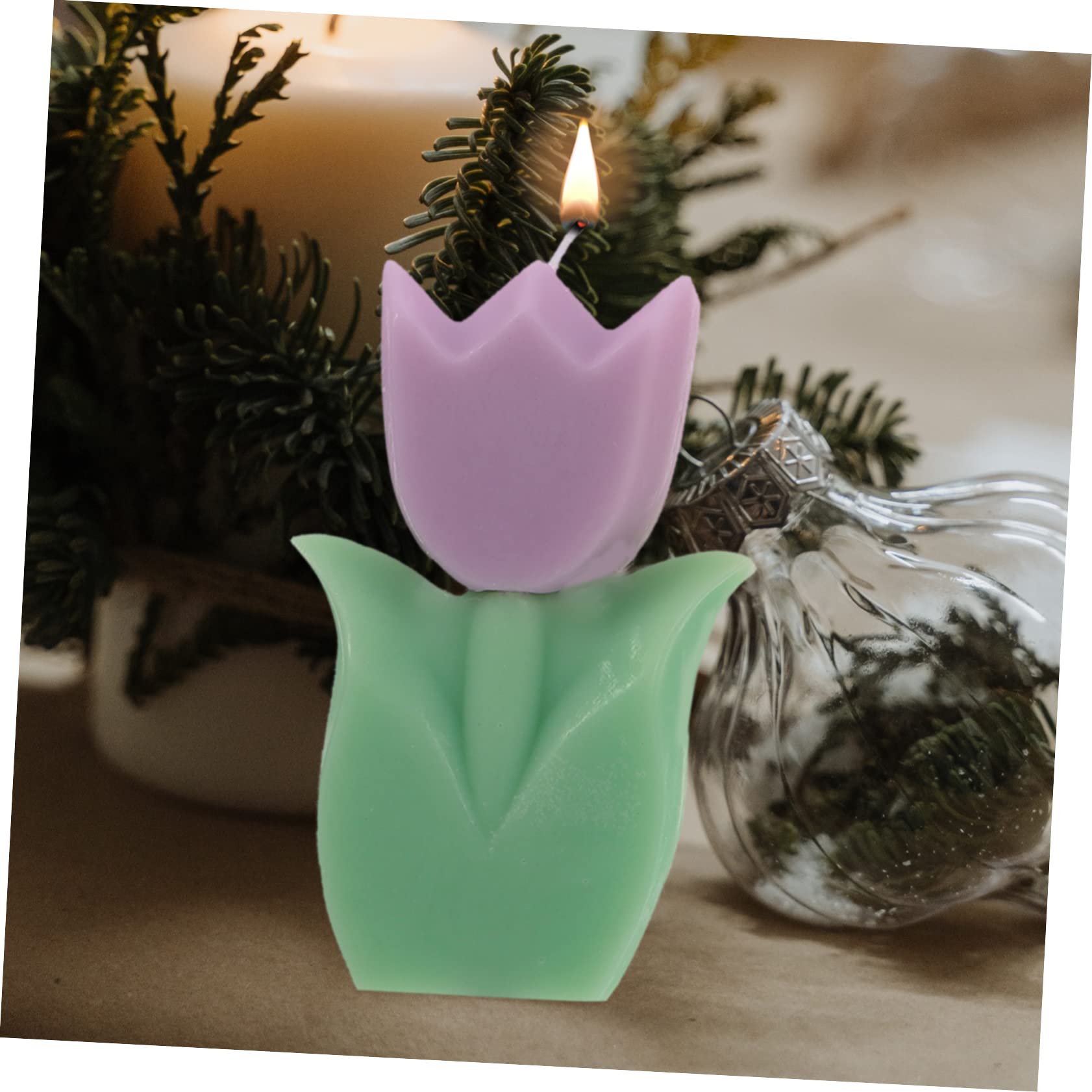 3 Sätze Tulpenkerze Dekorativ Duftend Aromatherapie Kerzen Formen Lavendel Gefälscht Teelicht Duftkerze Einzigartige Kerze Szene-layout-kerze Mini-kerzen Paraffin 3 Stück * 3