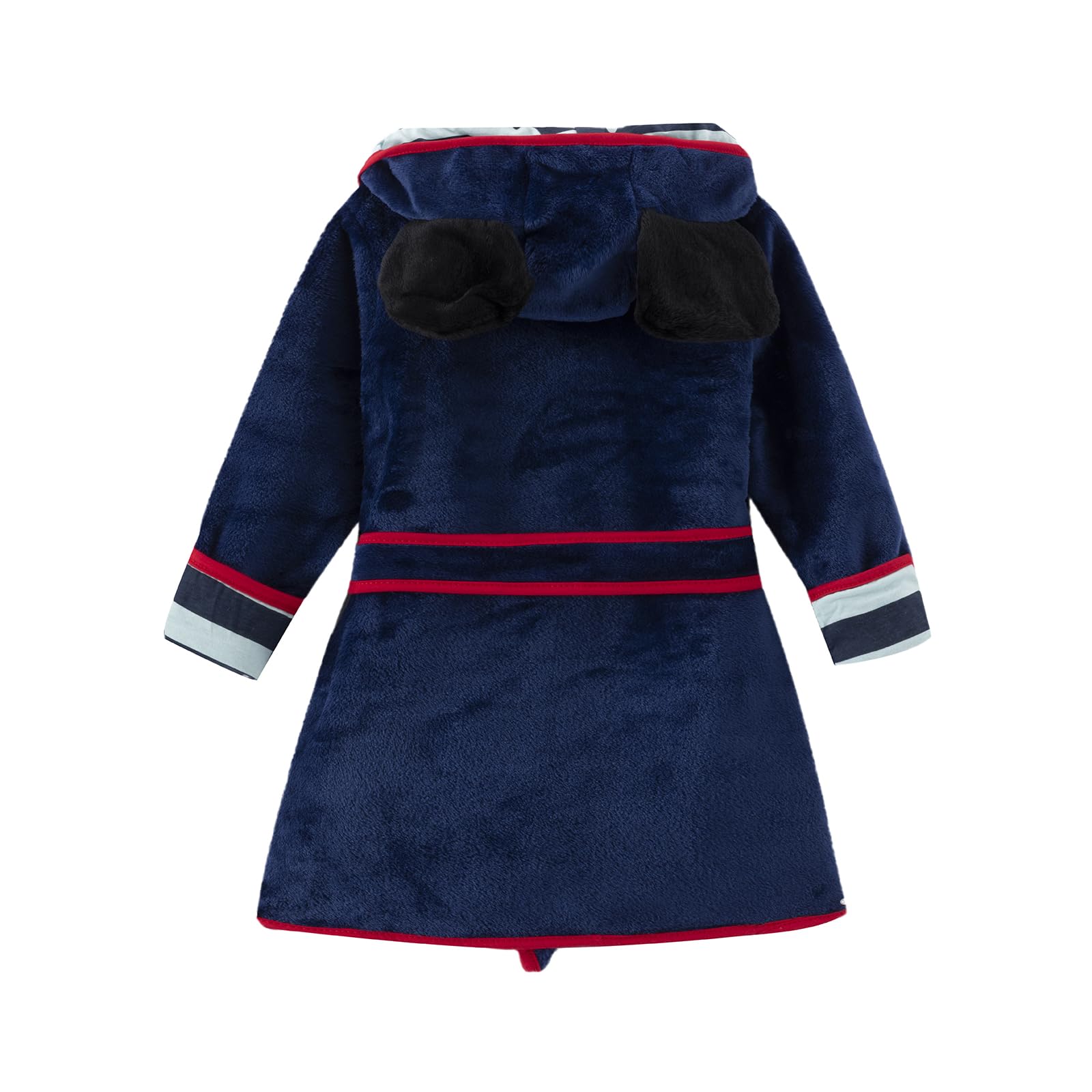 Quinfoil Little Boys Hood with Ears Robe Sleepwear Housecoat, Blue, 4T