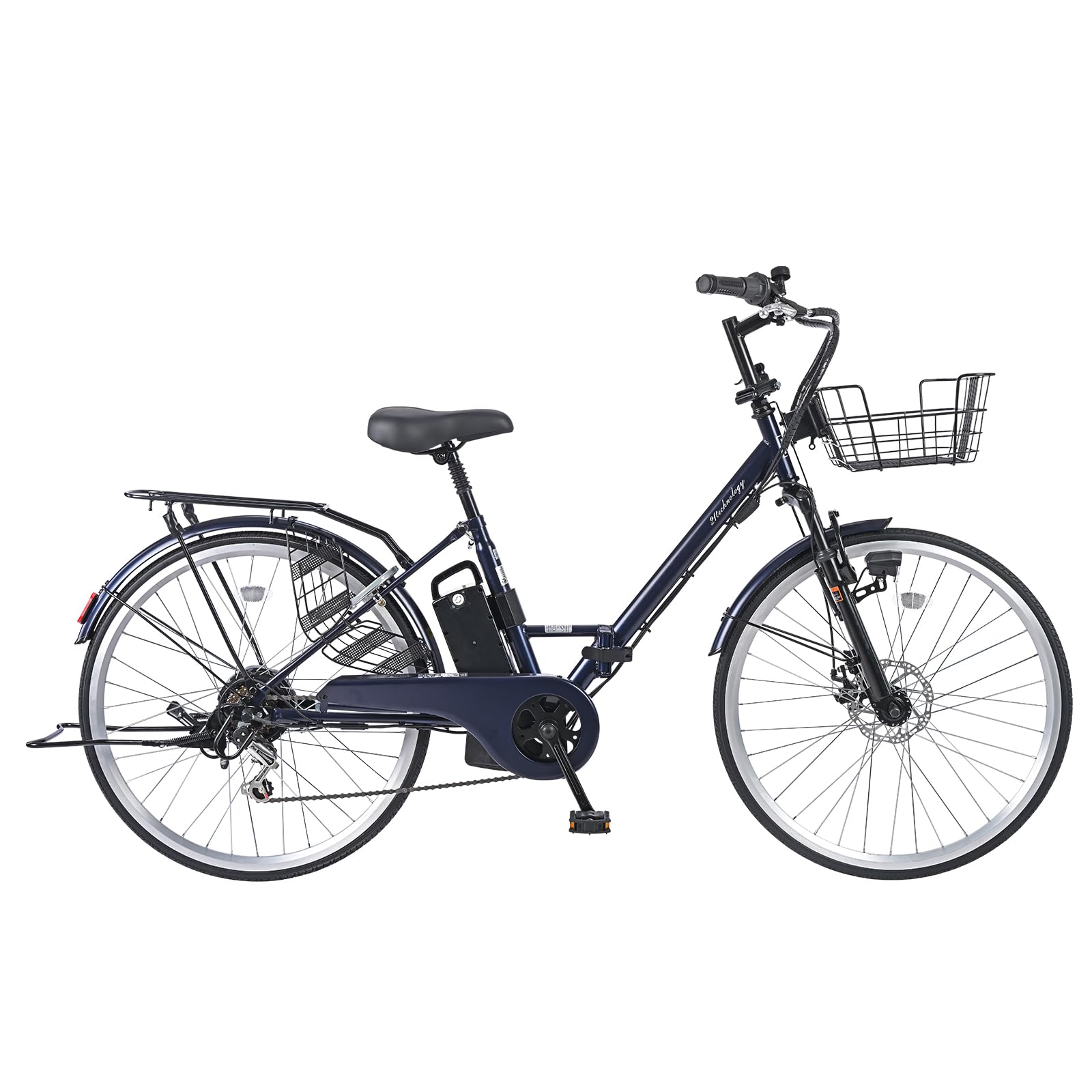 Amazon.co.jp: 21Technology 電動アシスト自転車 ノーパンクタイヤ 26