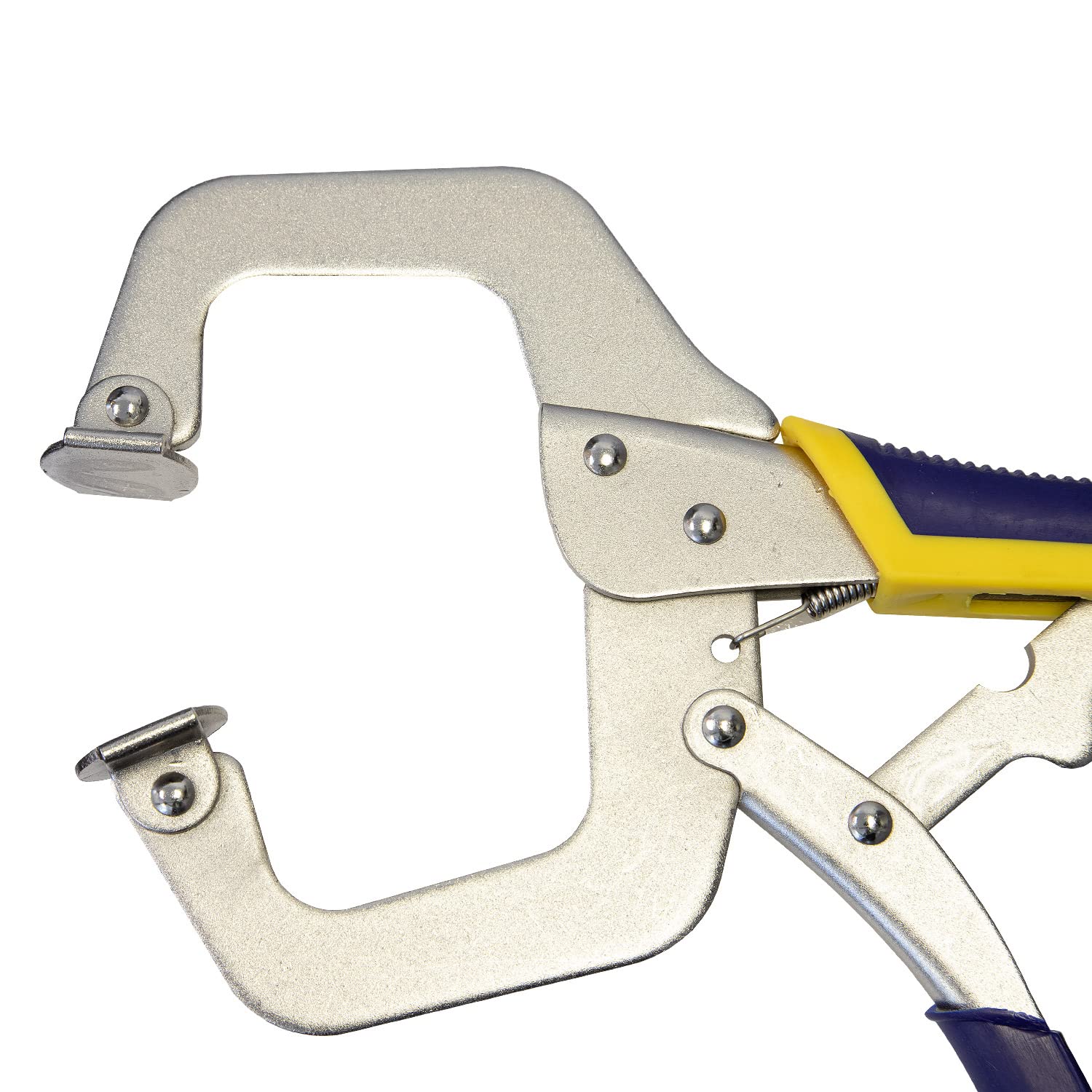Arc-Zone - Abrazadera en C para soldadura de placa de alta resistencia con almohadillas giratorias, 11 pulgadas