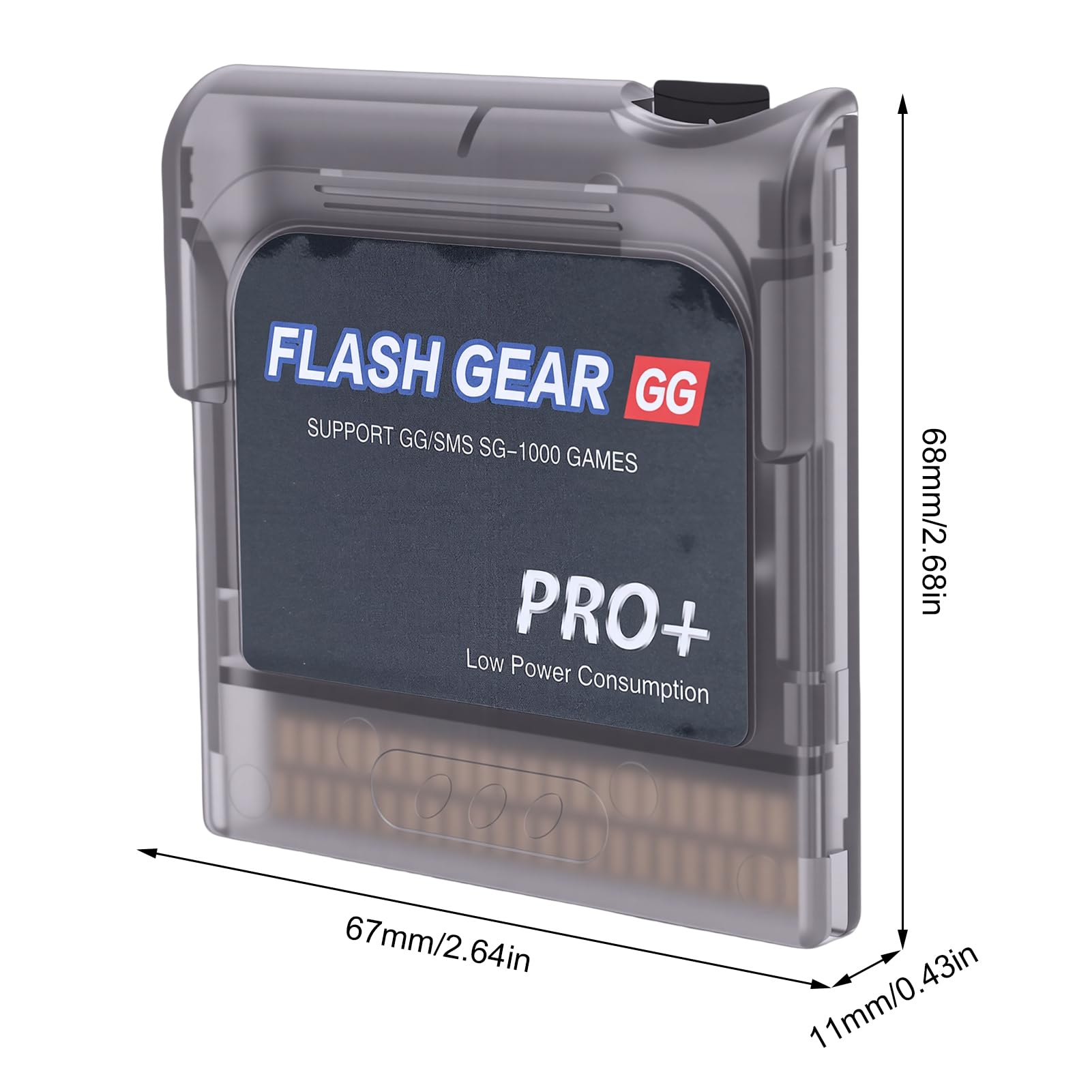 Cartuccia Flash per Videogiochi 600 in 1 per Console Game Gear Scheda di Memoria da 4 GB Supporta Console MD di Master Risparmio Senza Batteria