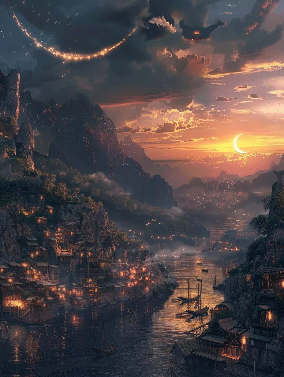 Manualidades pintura con numeros de paisaje lunar para desconectar del estres cotidiano 8