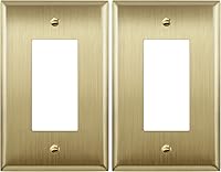 Vista 22 de LIDER Placa decorativa de pared de metal para interruptor o receptáculo, cubierta de salida de acero inoxidable, resistente a la corrosión