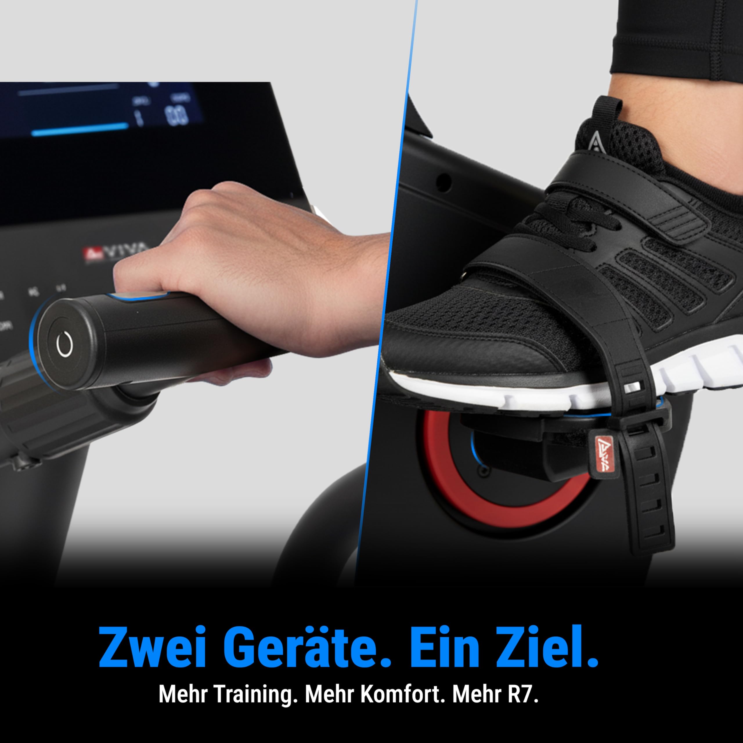 AsVIVA R7 Liegeergometer | Ergometer Fahrrad mit Sitz & Rückenlehne, 24 Programme, 18 kg Schwungmasse, Pulsmessung
