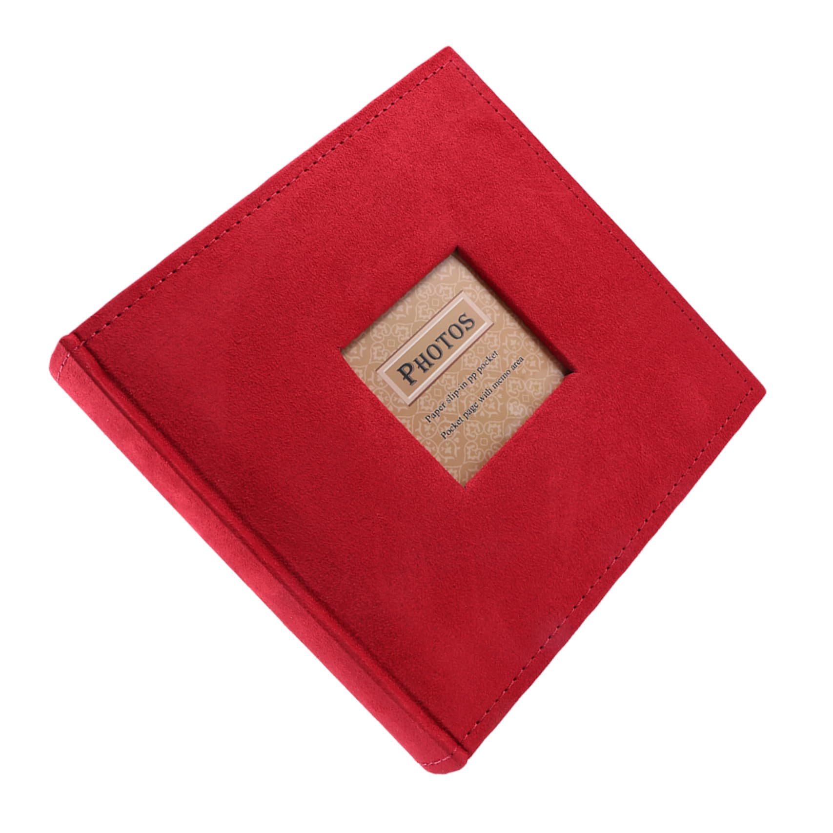 Album Photo à Insérer DIY 1 Pièce Flanelle Rouge 300 Feuilles