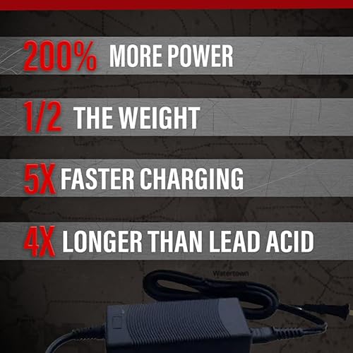 Miniatura 4 de Dakota Lithium - 12V 3 Amp LiFePO4 Deep Cycle Battery Charger - Works with all 12V Dakota Lithium Batteries, Input 100-240 volts, 50/60HZ, Output