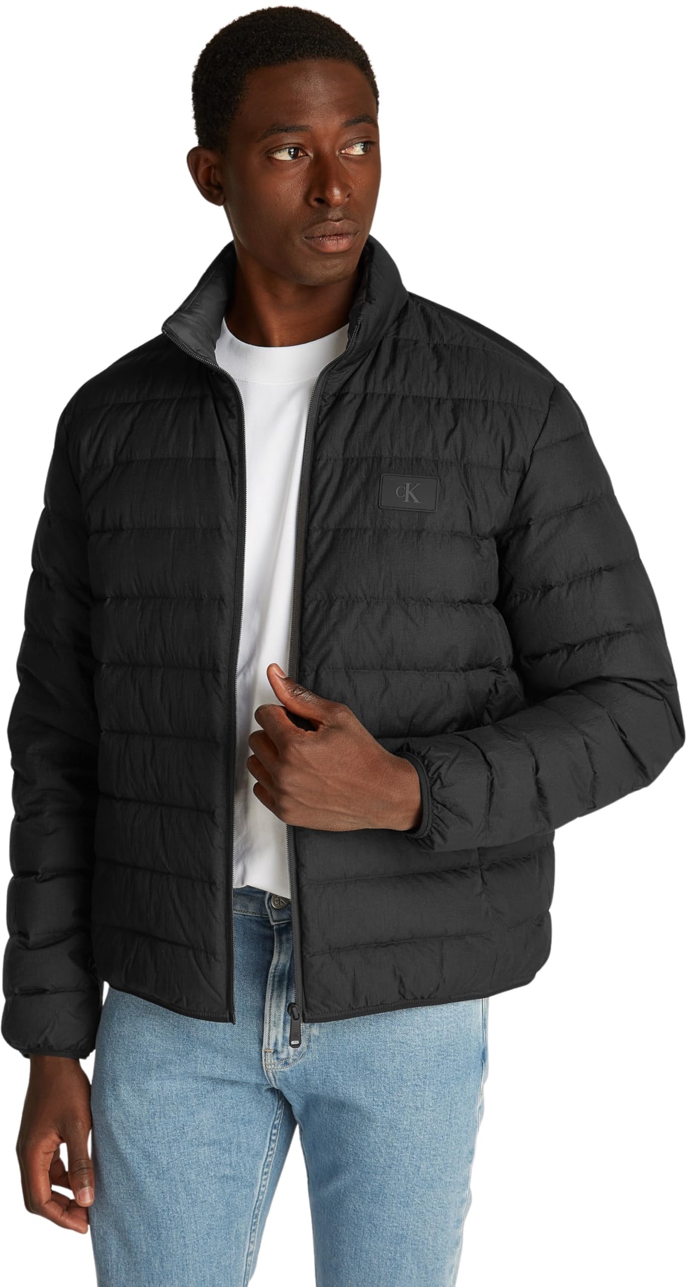 Calvin Klein Nero Poliammide Men's Jacket - XXL