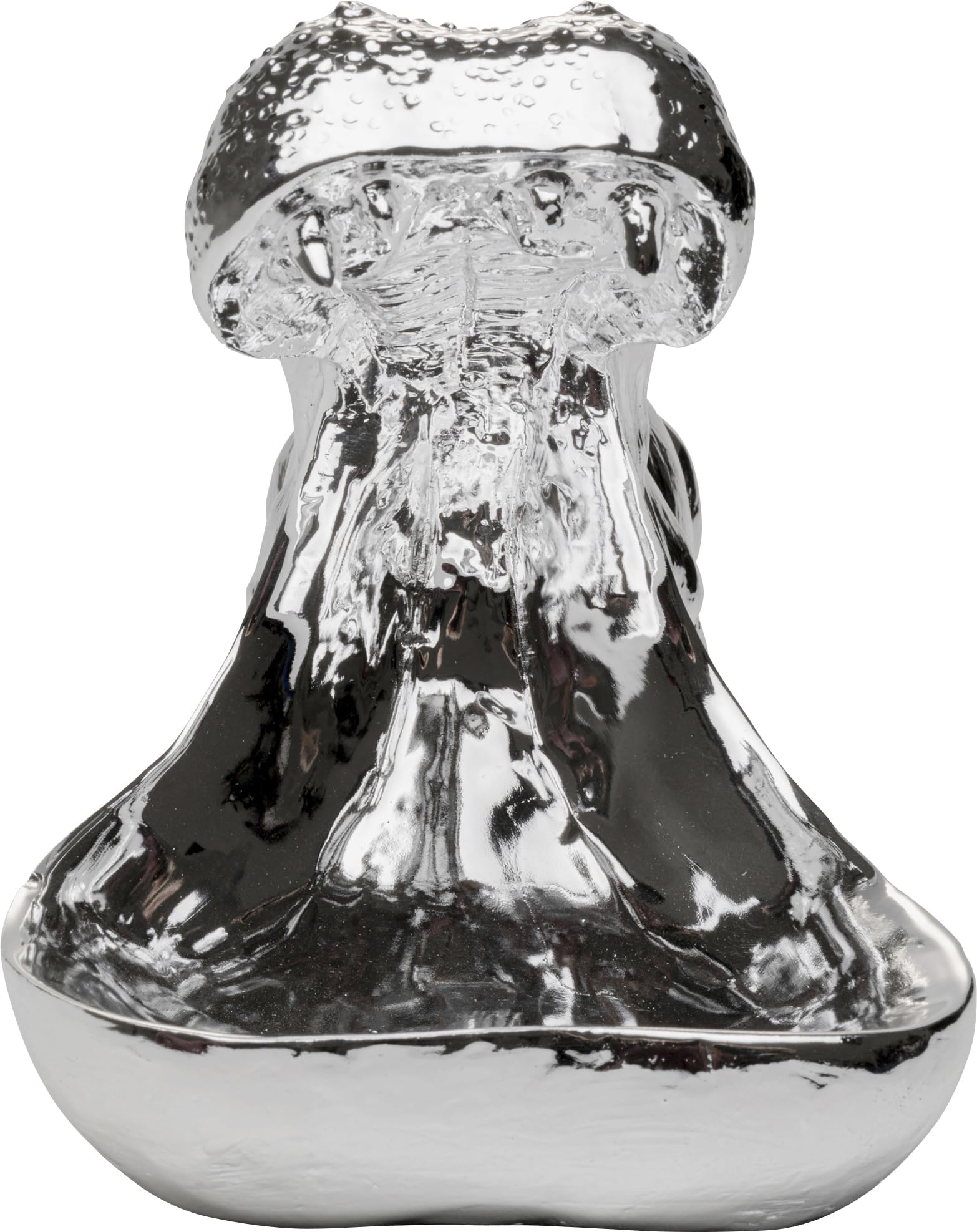 Kare Design figura decorativa Hungry Hippo, argento, 27 cm, idea regalo