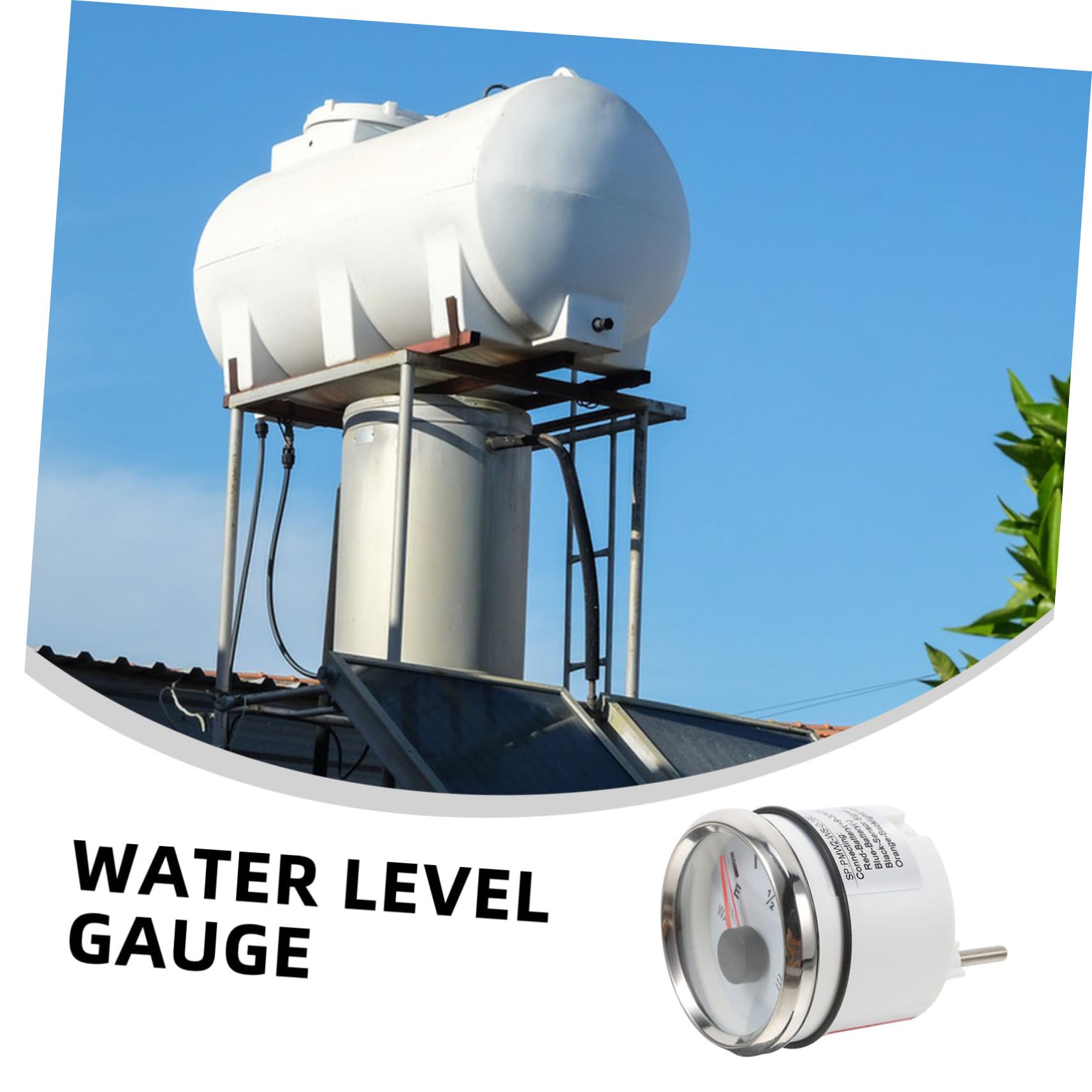 Wasserstandsanzeiger Edelstahl Rund 52mm für Wassertanks