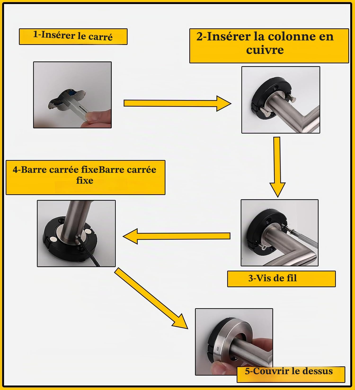 Bricolevante Poignées de porte intérieure Disponible en plusieurs variantes vendues par paires - Poignée ronde en bronze pour portes (Tonda, Bronzée)