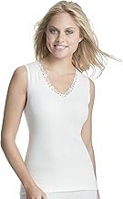 SUSA Thermo Oberteil Damen Angora Weiß I Kälteschutz mit angenehmem Tragekomfort I 100% Made in Germany I Thermounterwäsche Damen Oberteil ärmellos