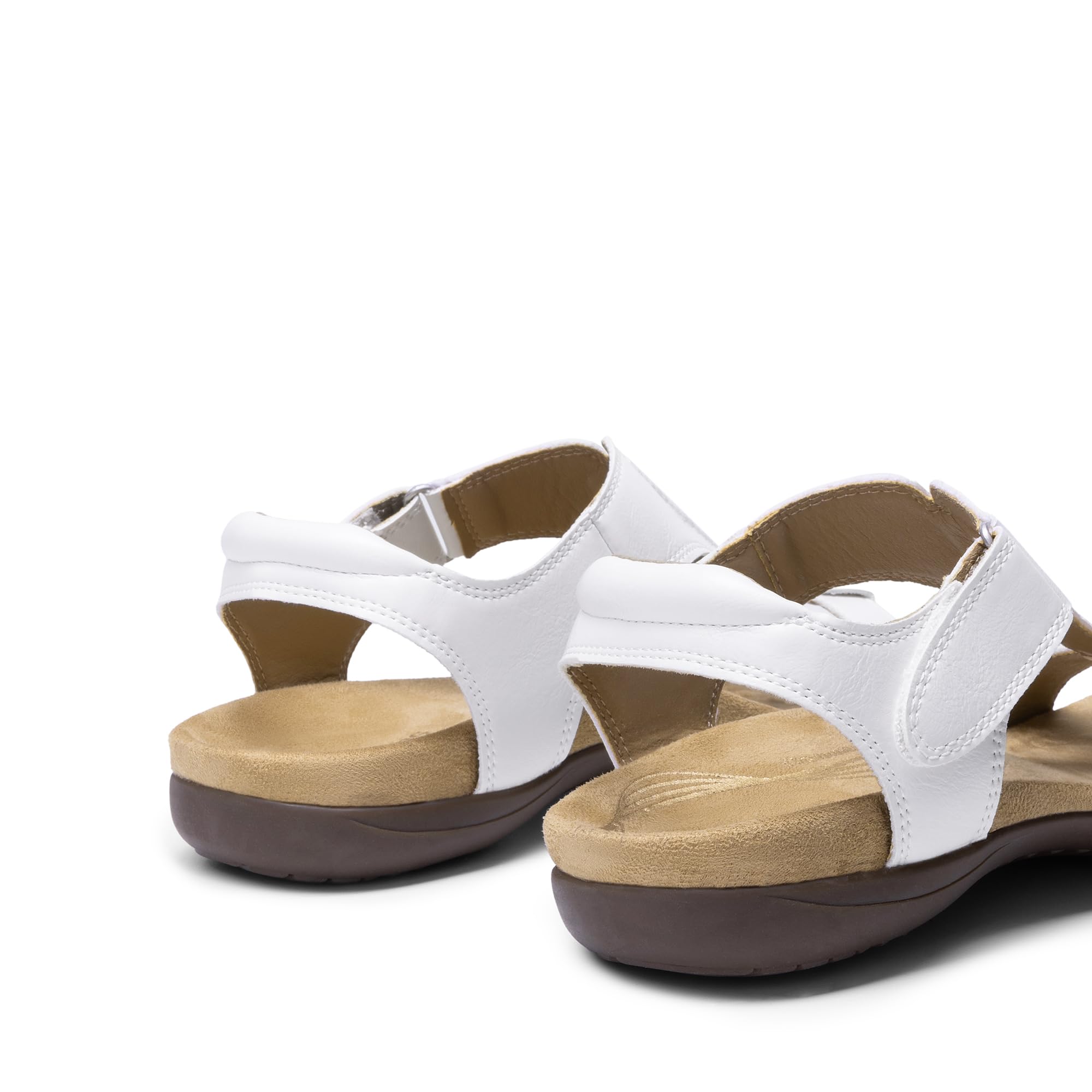 DREAM PAIRS Sandales Plates pour Femmes Confortables Sandale d'été DWUMFS2508