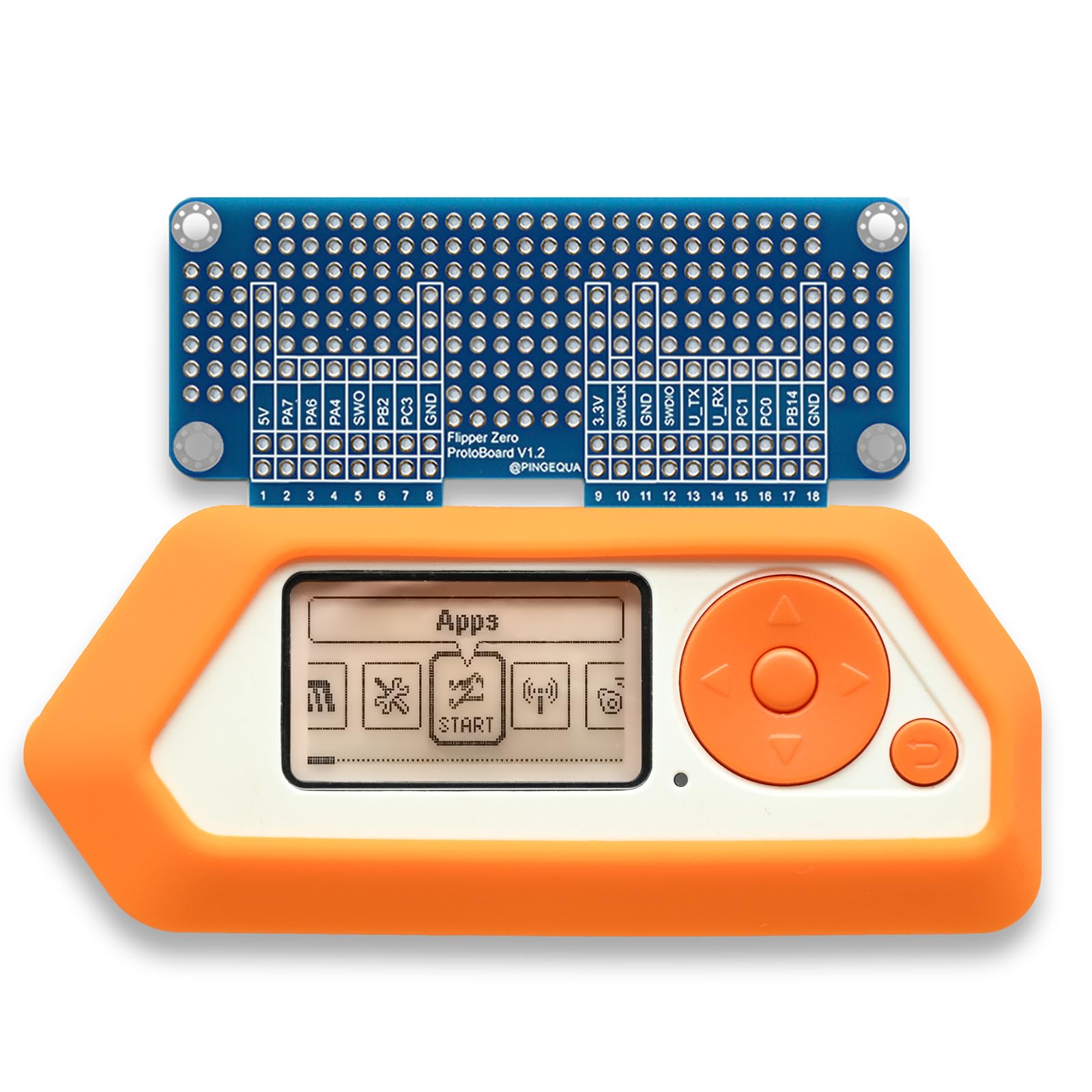 Flipper Zero Prototyping Board Kit - Set di espansione basetta basetta con 1 grande e 2 piccole schede, include pin intestazione GPIO abbinati e cavi jumper - Sviluppo hardware fai da te per Flipper