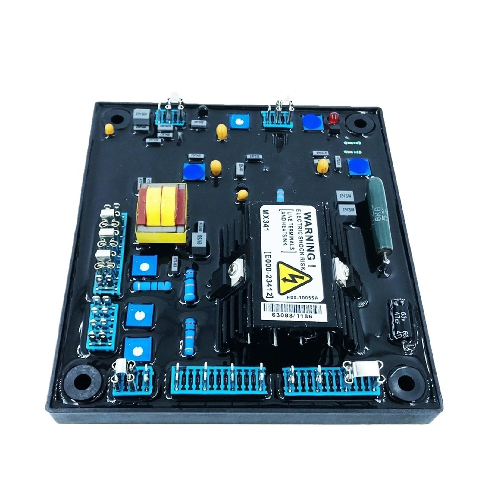 1 Uds MX341-2 E000-23412 AVR MX341 E000 23412 generador estabilizador y regulador de Voltaje automático Placa módulo Control(MX341 Red Cap)