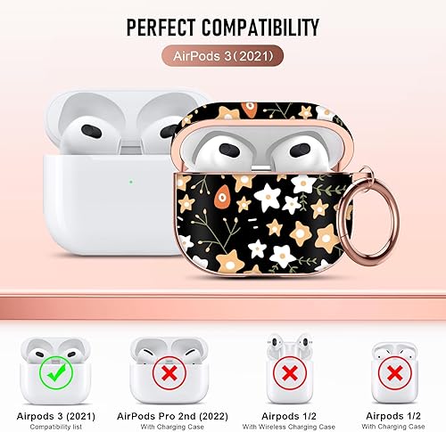 Vista 14 de Maxjoy for AirPods 2nd Generation Case, Unique Design Hard Protective Shockproof Airpods Case Cover with Keychain Compatible with Apple AirPods Sea