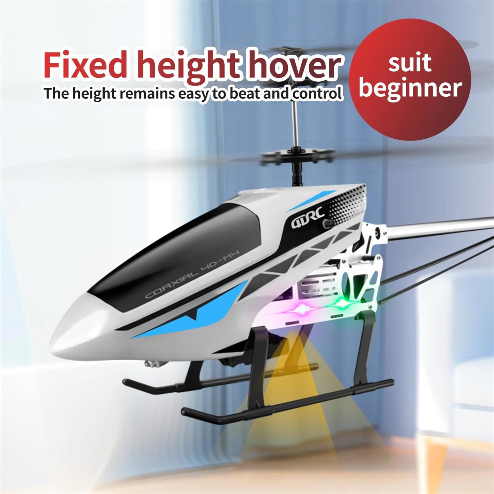 Duży, 50-centymetrowy, aluminiowy dron-helikopter zdalnie sterowany dla chłopców, 6-kanałowa kamera powietrzna, z pilotem, prezent dla dzieci w wieku 7-14 lat,A,dual battery