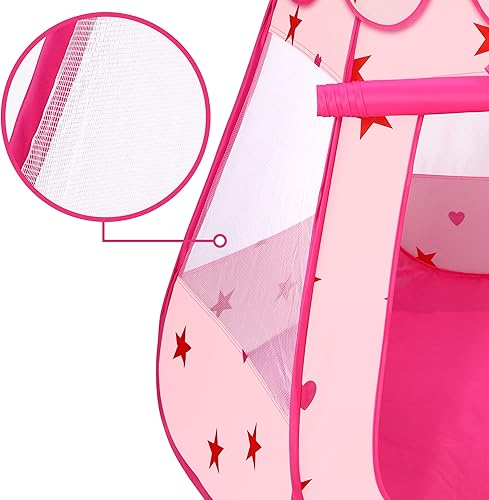 Miniatura 9 de KIDAMI - Tienda de campaña plegable para niños y niñas no requiere montaje plegable y portátil con una bolsa de transporte como casa de juegos y