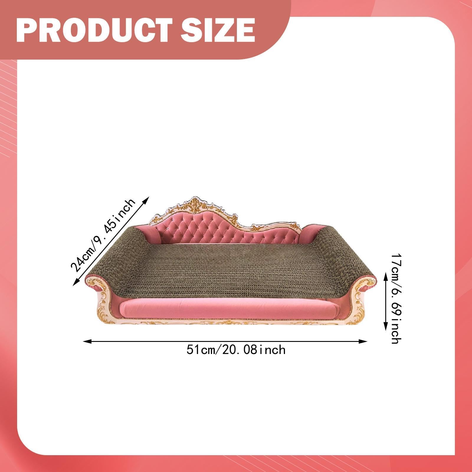 Katzenkratzbrett für Sofa Und Bett, Spielzeug Aus Wellpappe Zur Aufbewahrung, Zum Spielen Und Schlafen, Geeignet für Katzen Und Kätzchen, Rosa