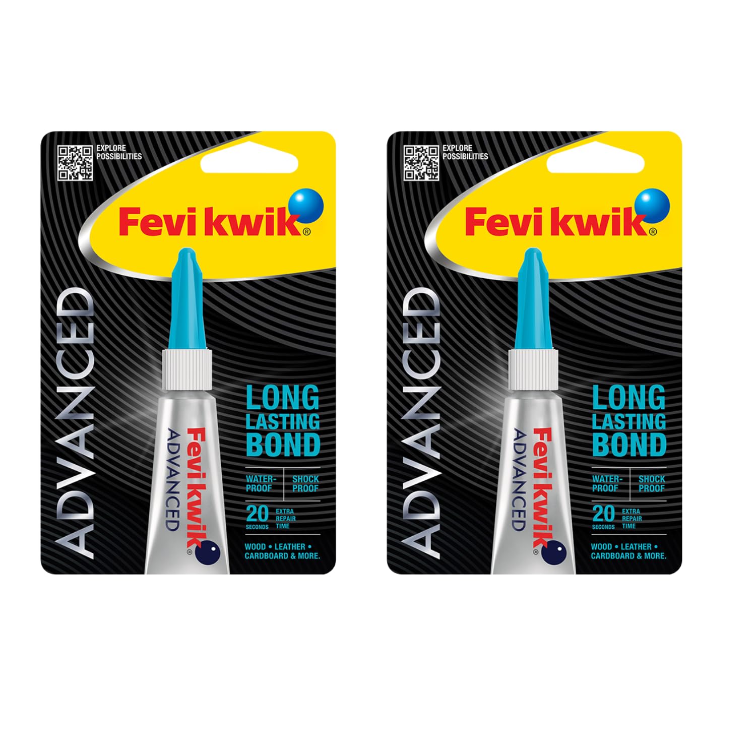 Fevikwik Advanced 3 GM (Pack of 2) | Instant glue for repair | Water-proof glue| Shock proof | Long lasting bonds