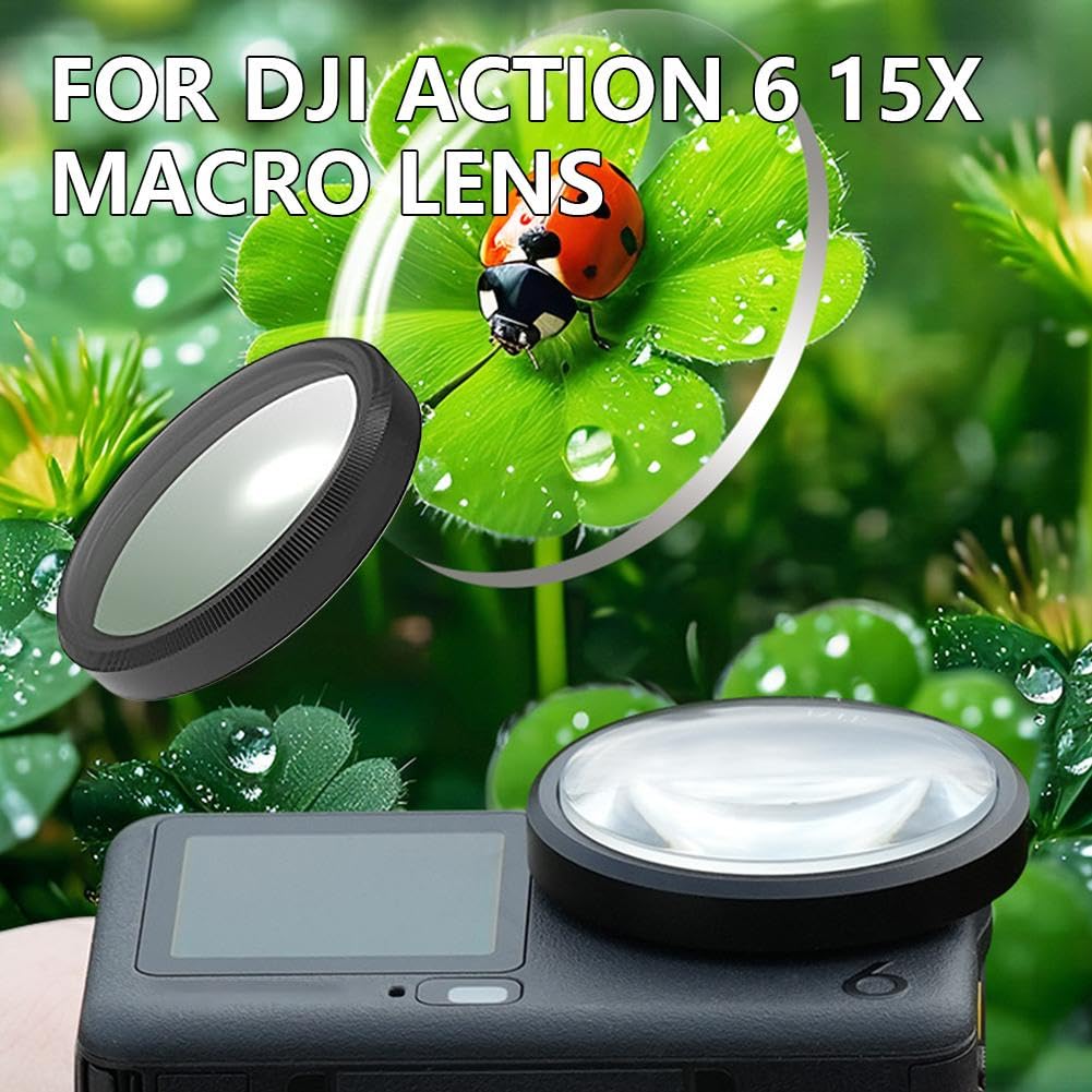 Amazon | For DJI Osmo Action 6 用 15 倍 マクロレンズ クイック
