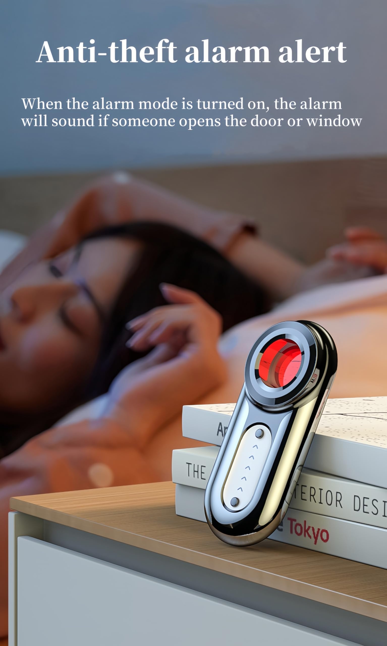 2 Paquete Detector de cámara Oculta portátil vulnerabilidad GPS Detector de cámara Anti - Vigilancia Dispositivo de rastreo Anti - Robo, Adecuado para la Oficina de Viajes del Hotel Car House