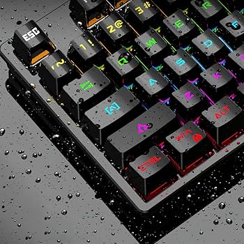 Amazon | ゲーミングキーボード LED バックライト 7色 9つの
