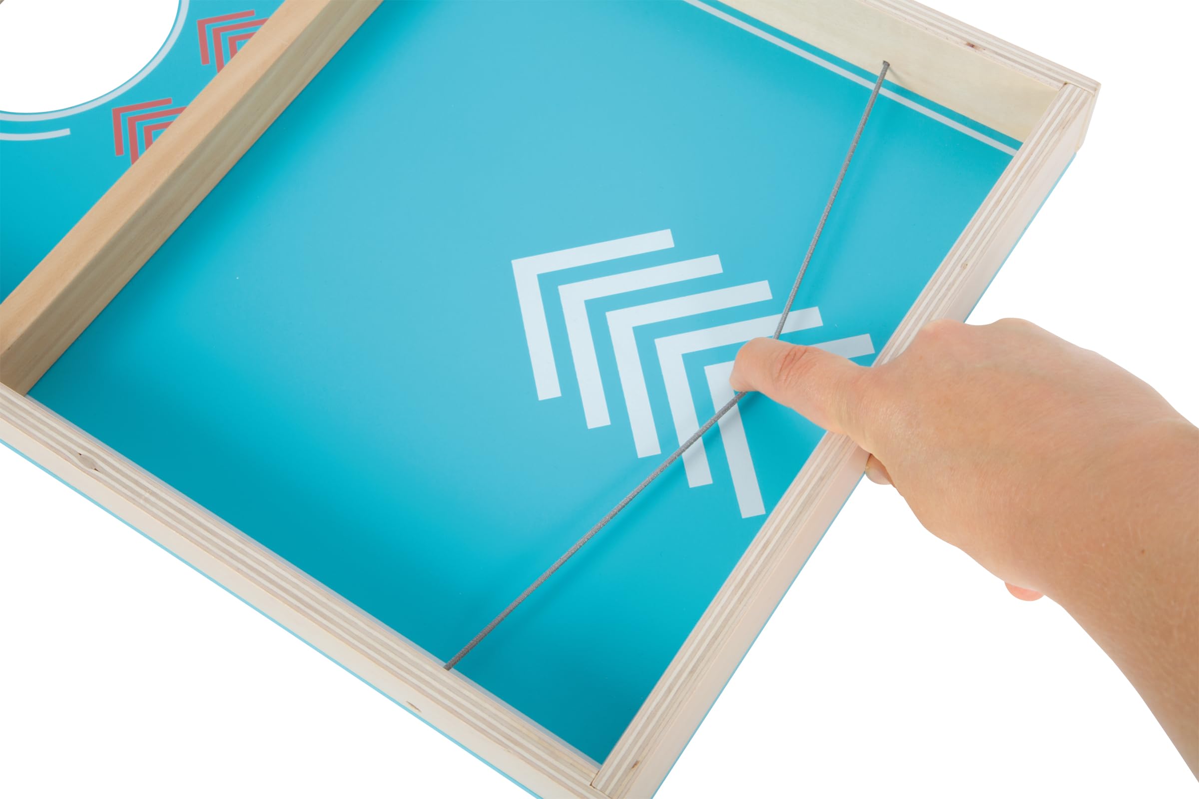 Cornhole und Sling Puck Spiel 