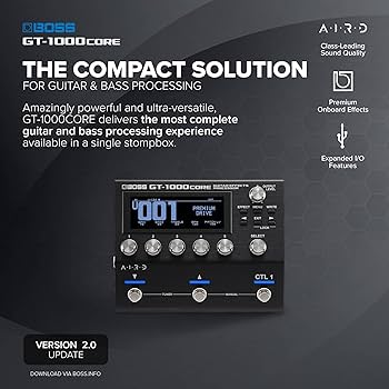 BOSS GT-1000CORE | Compact Guitar Effects Processor | Class