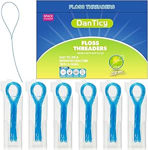 Amazon.com : Floss Threaders, Deep Clean Dental Floss Threader for ...
