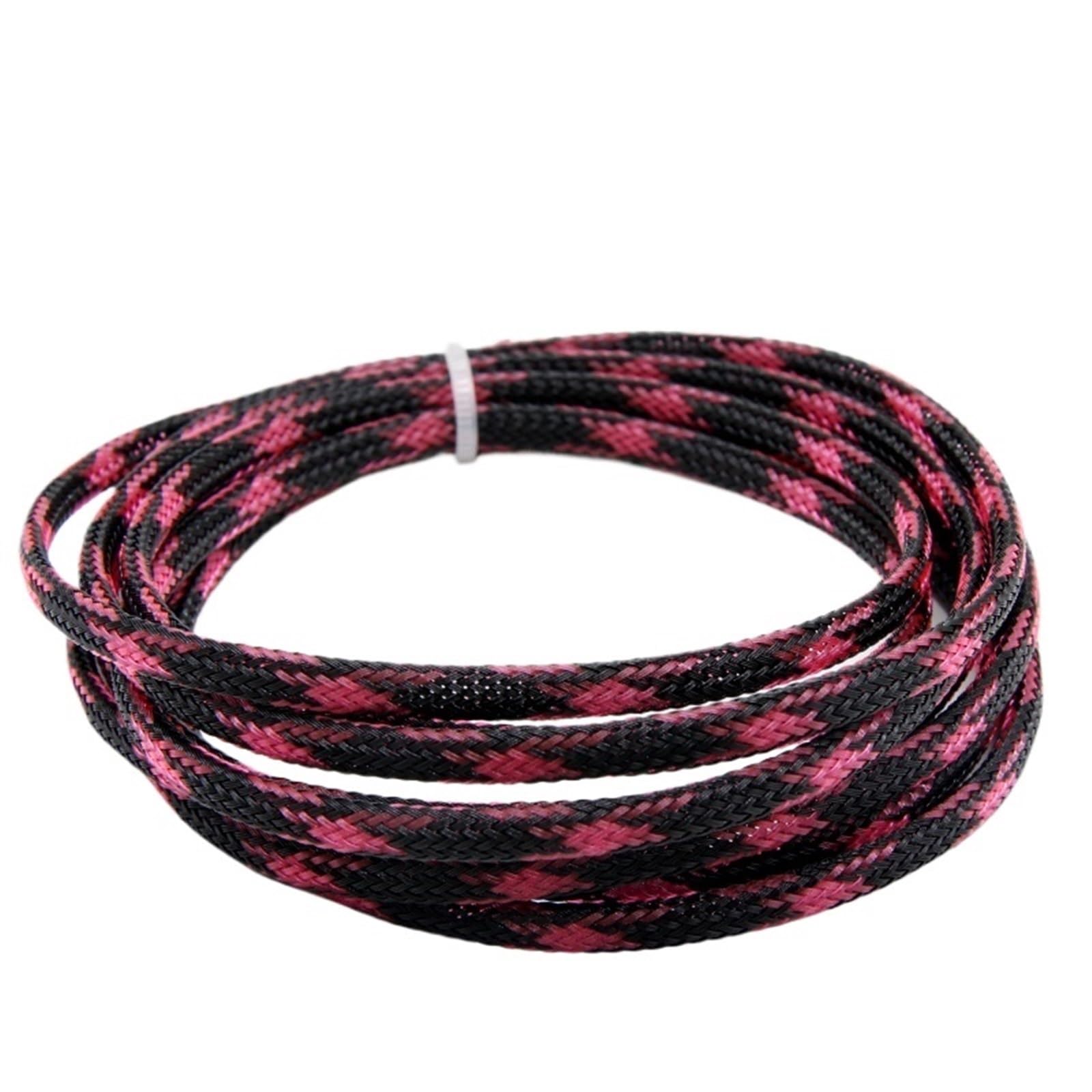 copri cavi elettrici Guaina for cavo nera in PET da 2/10 metri, guaina intrecciata isolata 2~40 mm, di protezione della linea dati for TV Computer Office Home Car(Black Pink,30mm,10 meters)