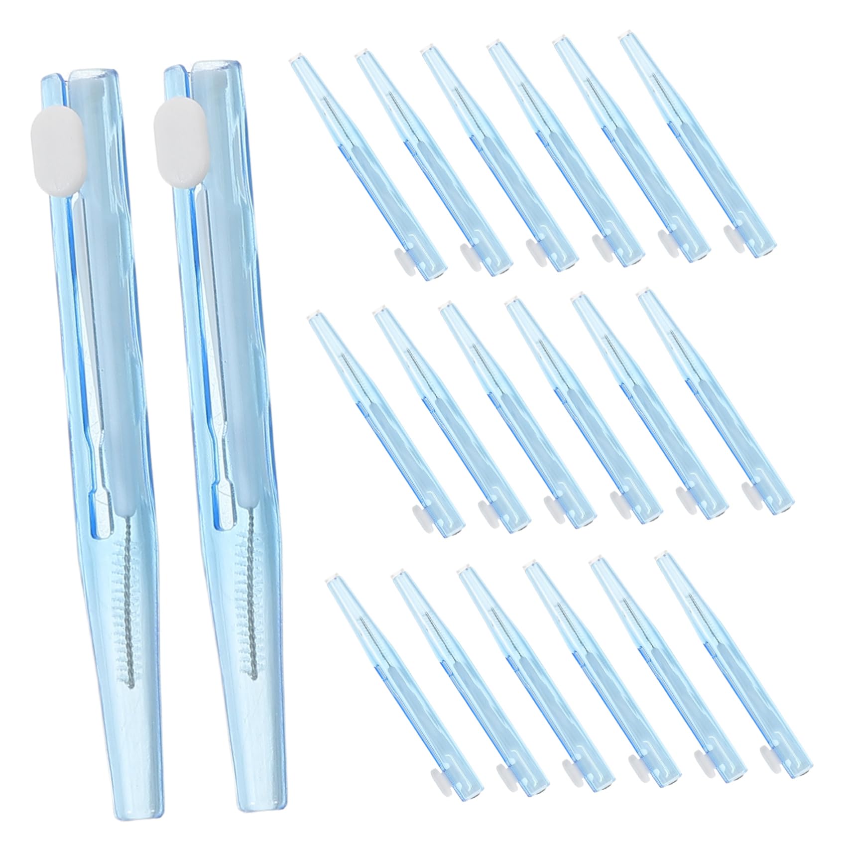 IWOWHERO 40pcs Interdental Brush for Tooth Cleaning Toothpicks with Soft Bristles Travel-Friendly Oral Care Tool for Braces and Daily Hygiene