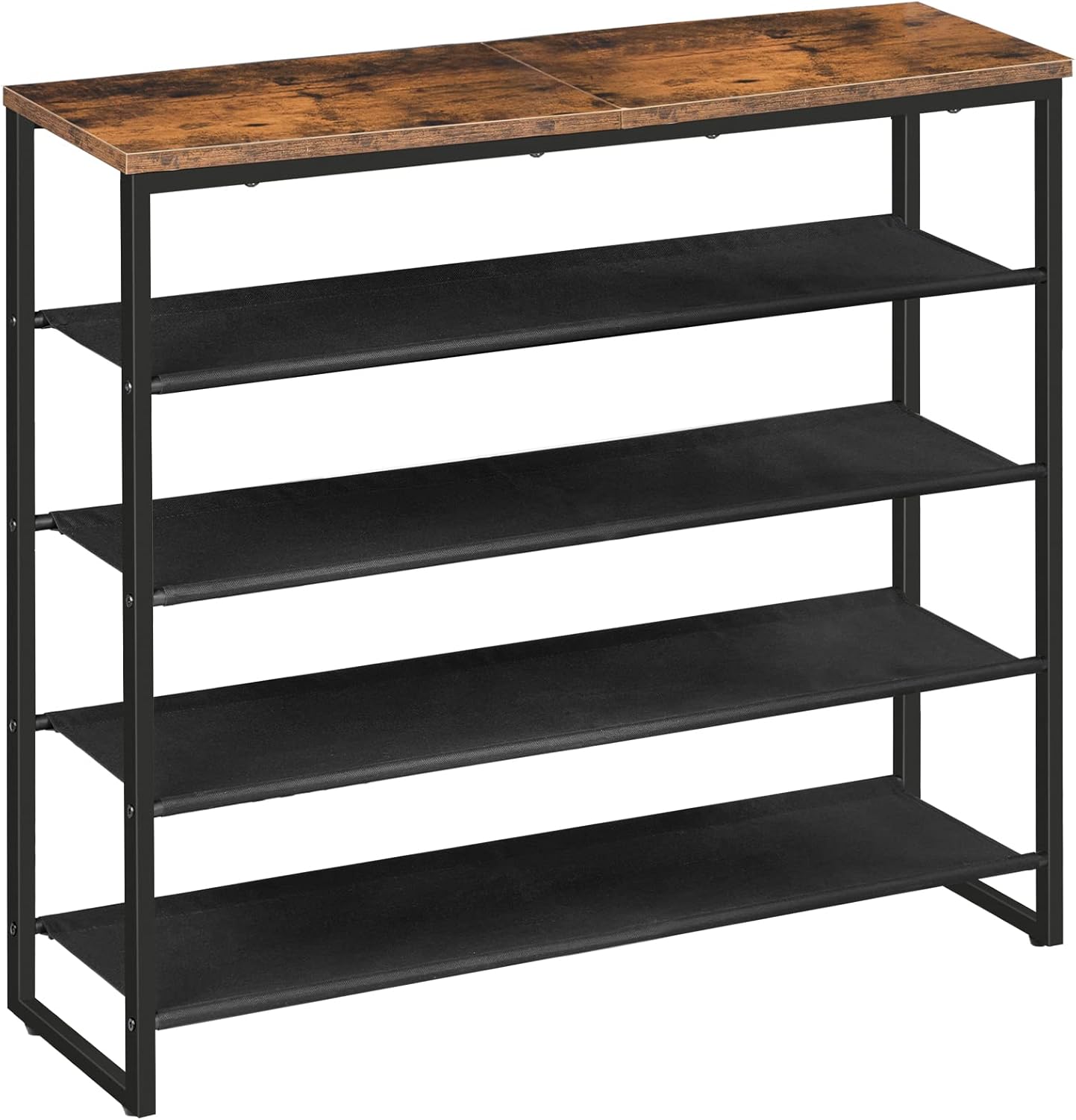 HOOBRO Shoe Rack, 5 Tier Shoe Storage Organizer, Shoe Shelf with 4