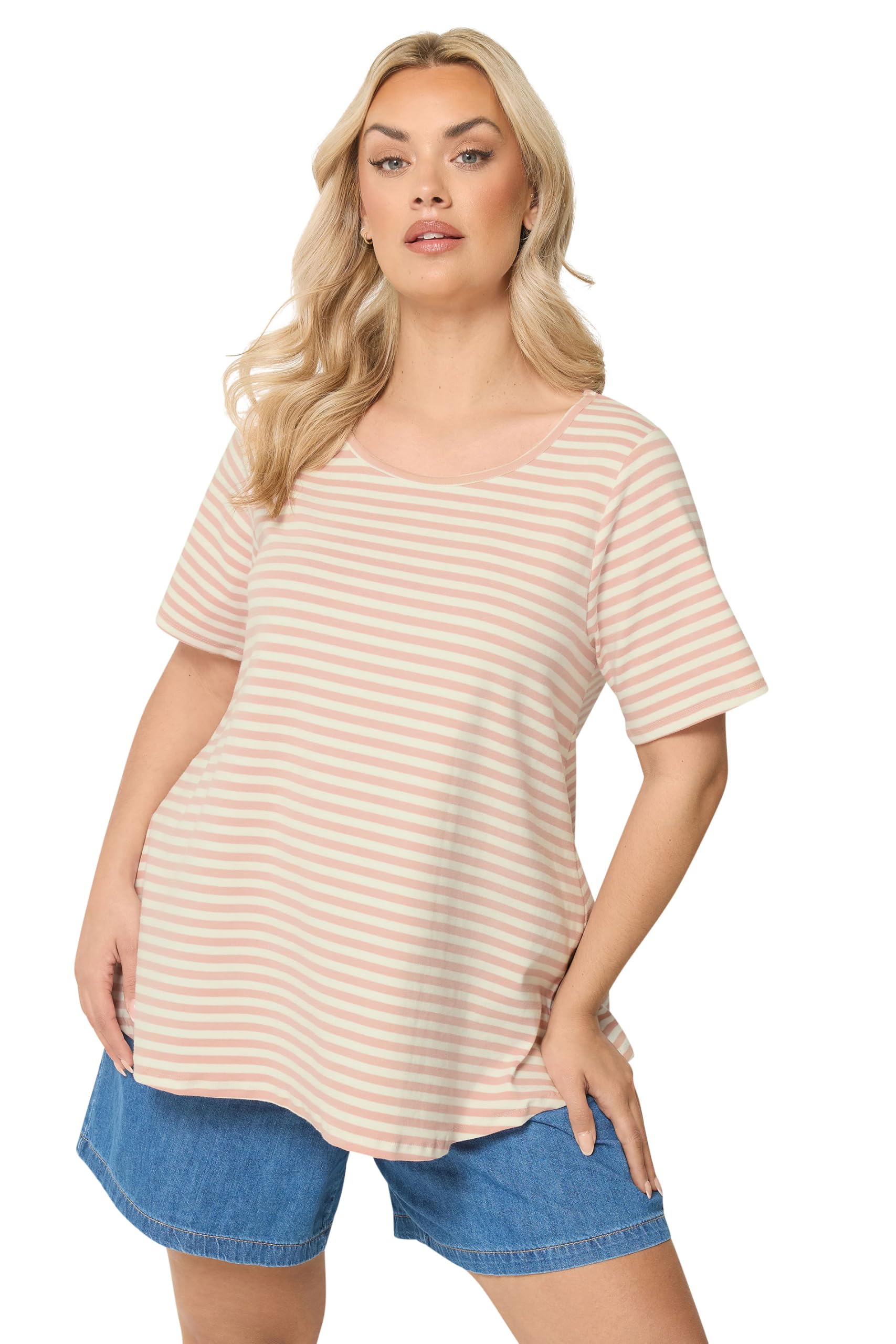 Yours Curve Pink Swing Top - Women's - Plus Size Curve