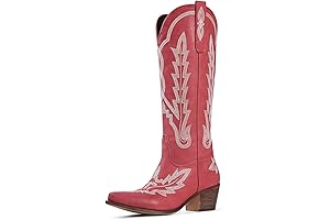 Premium Wearable Art: Red Cowgirl Boots for the Modern Warrior