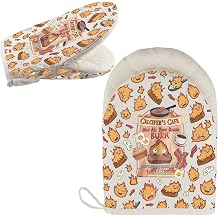 WCGXKO Anime Inspired Kitchen Gloves Anime Lover Baking Short Oven Mitt Housewarming Gift Cal Burn G