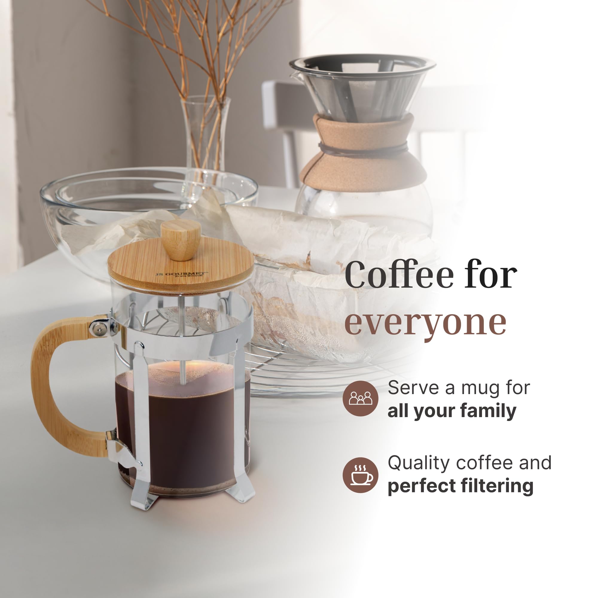 French Press No Plastic Sivaphe 12 Oz French Press Coffee/Tea