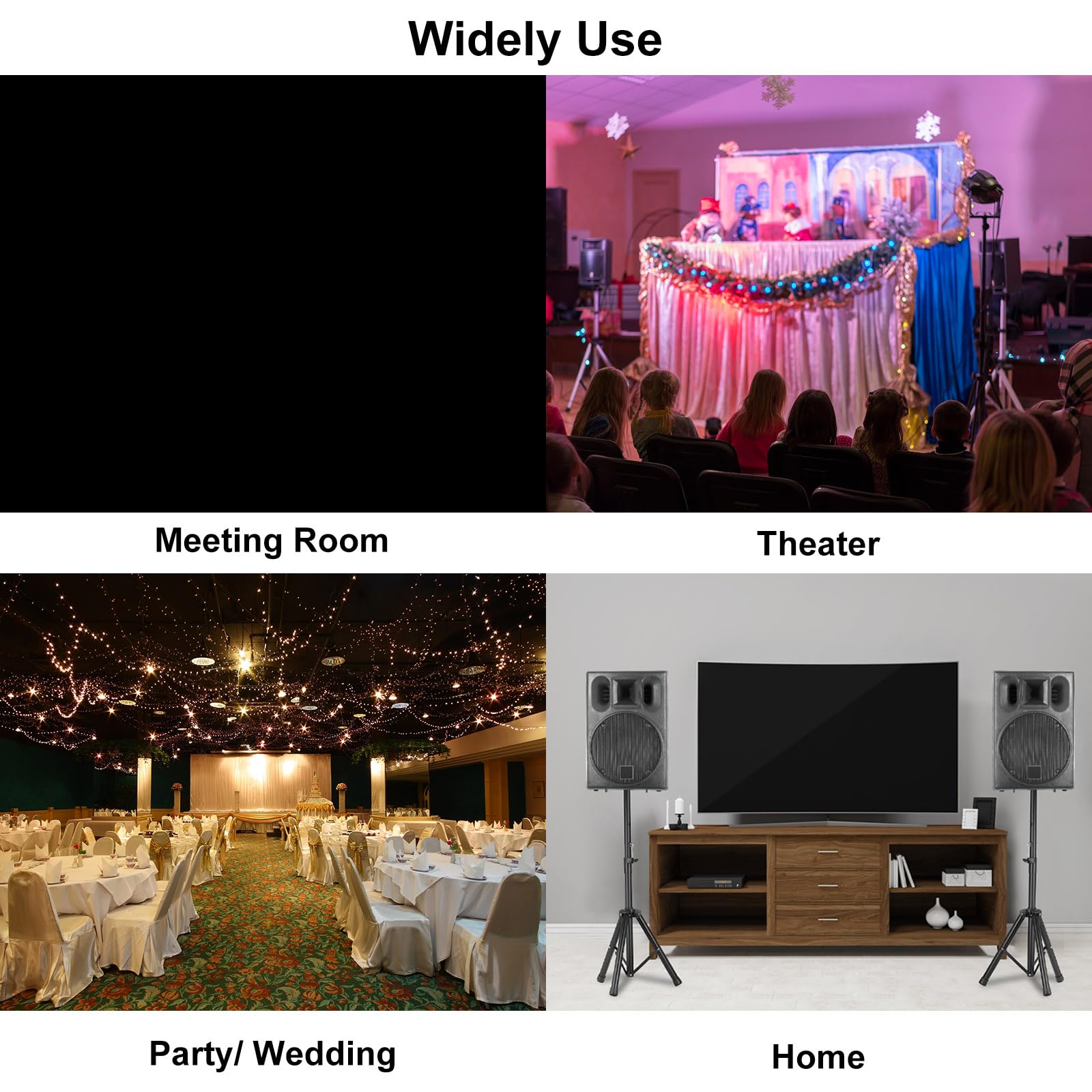 Amazon | uxcell PAスピーカースタンド 高さ調節可能 DJ三脚スタンド