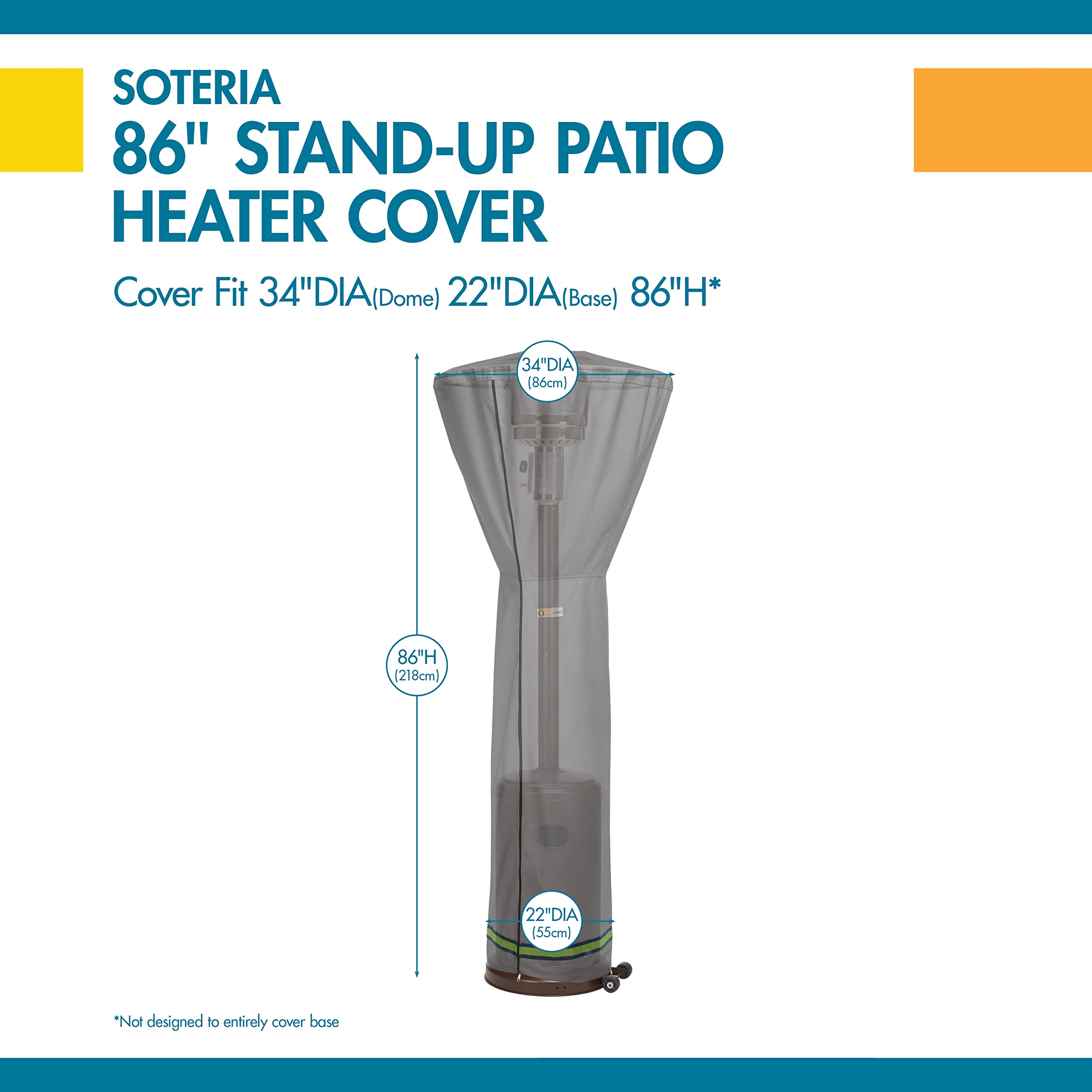 Duck Covers Soteria - Copertura impermeabile per stufa da patio da 34 pollici